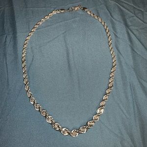 Monet Silver Twist Necklace